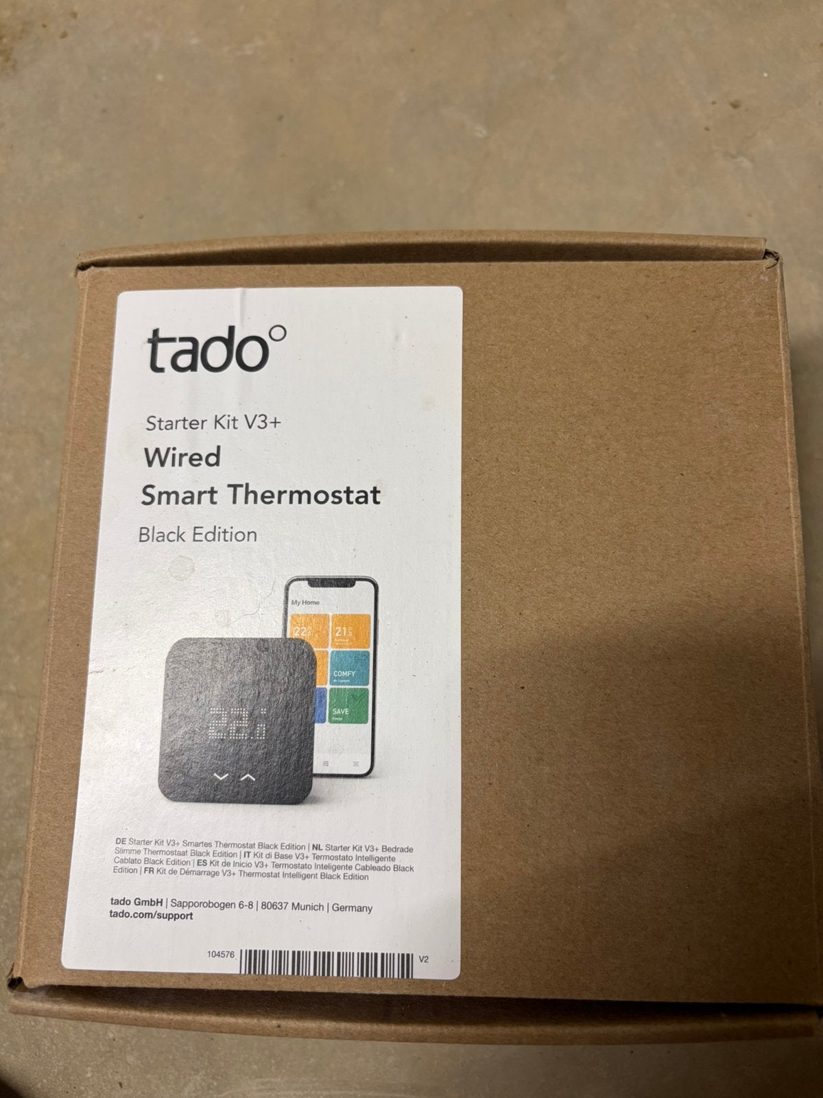 Tado start kit V3+ Black Edition, Doe-het-zelf en Bouw, Ophalen of Verzenden, Zo goed als nieuw