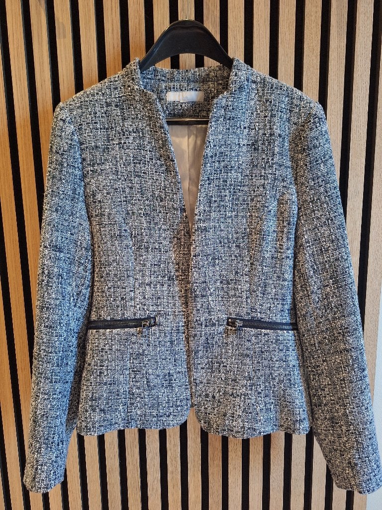 jasje in marineblauw wit, H&M, Blauw, Zo goed als nieuw, Jasje