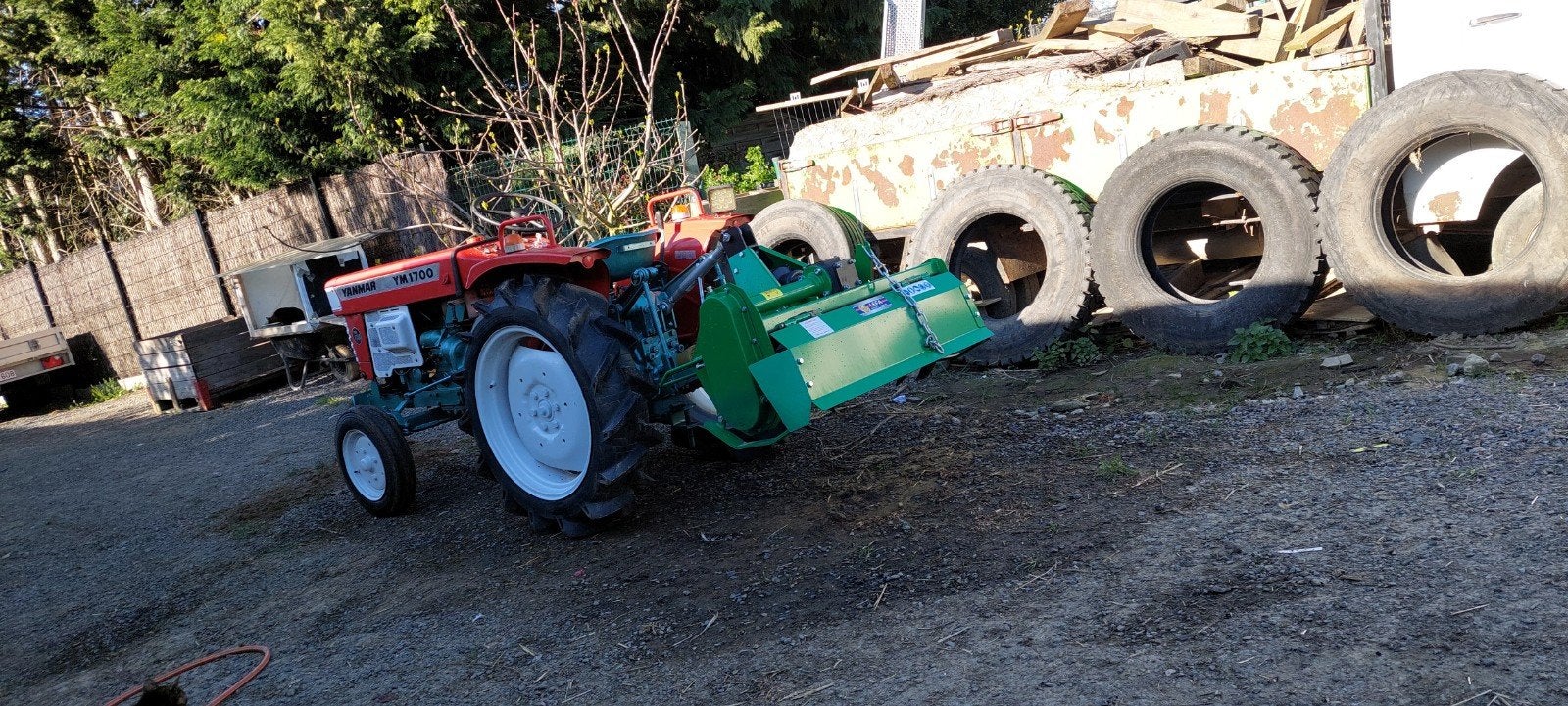 Tracteur 20 ch diesel avec fraise, Enlèvement