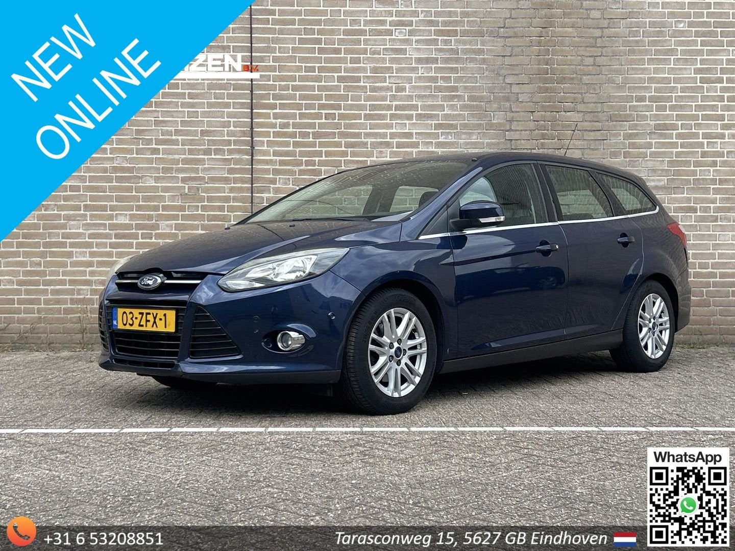 Ford Focus Wagon 1.6 EcoBoost Lease Titanium | Climate | Cru, Focus, Zwart, Electronic Stability Program (ESP), Blauw