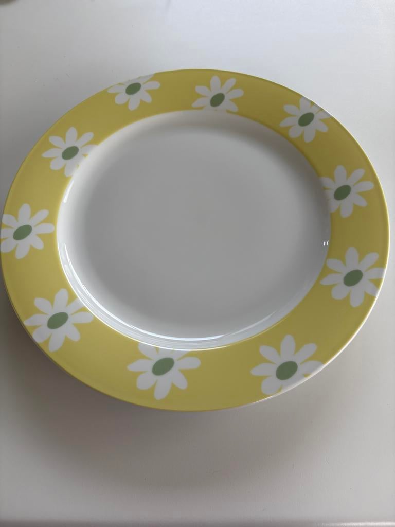 Grote porceleinen borden met motief, Huis en Inrichting, Keuken | Servies, Ophalen, Zo goed als nieuw, Bord(en)