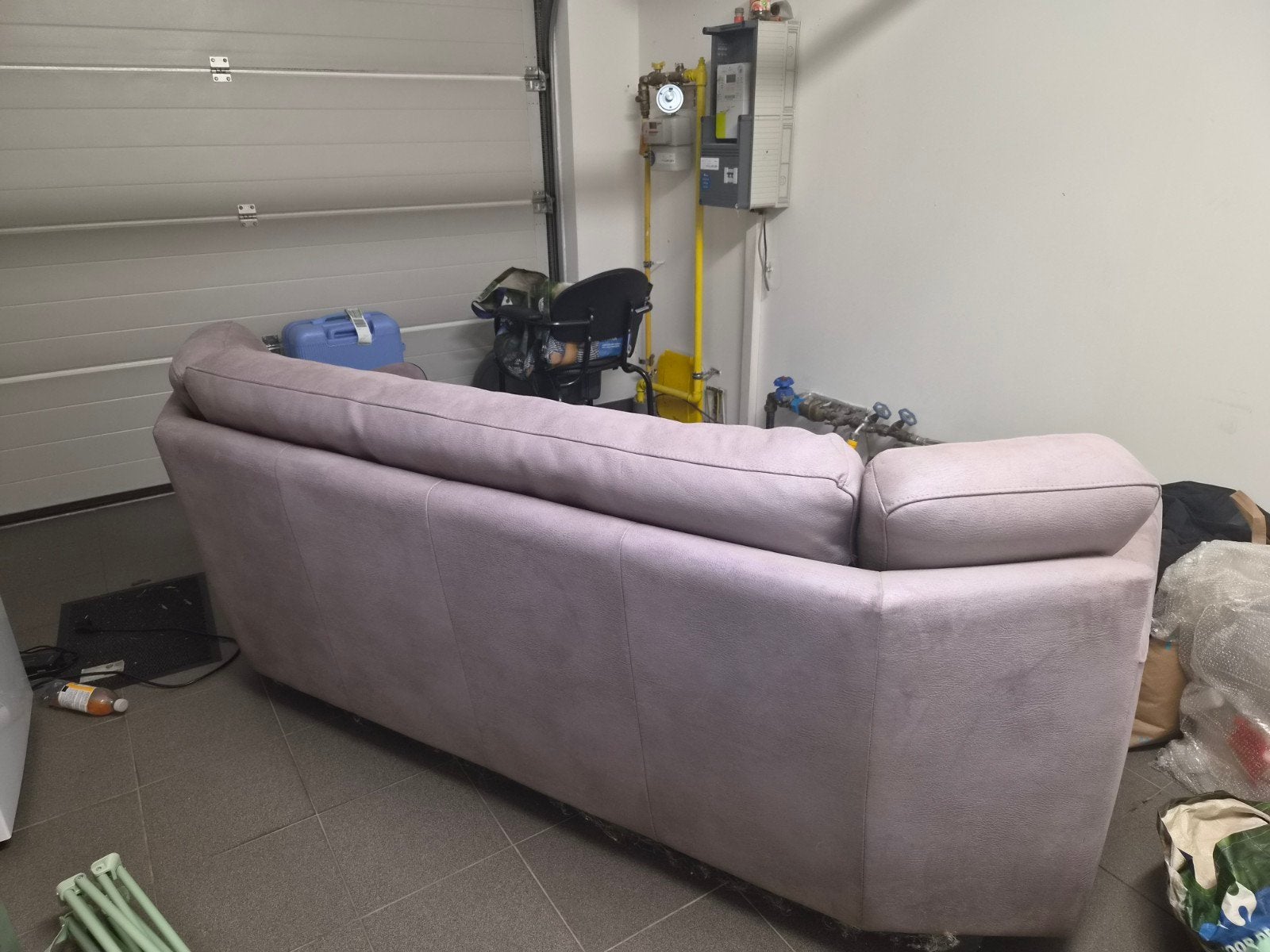 mooie leren zetel.moet weg wegens sterfgeval en verkoop huis, Ophalen