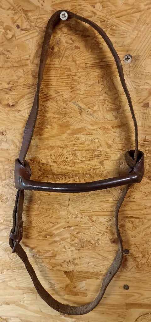 Rare Mors en cuir de cavalerie Allemande D.R.G.M. ww2, Envoi, Armée de terre, Autres types
