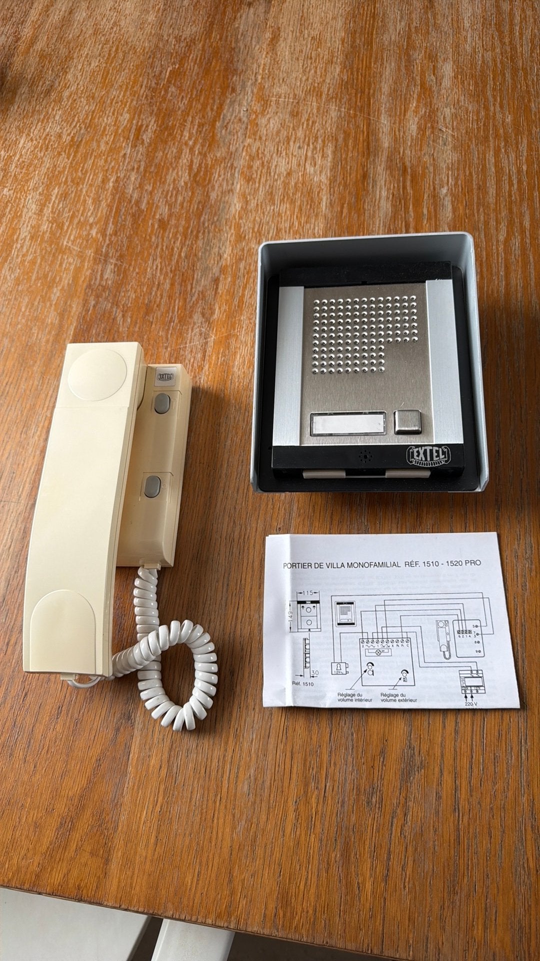 Parlophone Extel, Enlèvement ou Envoi, Comme neuf, Filaire