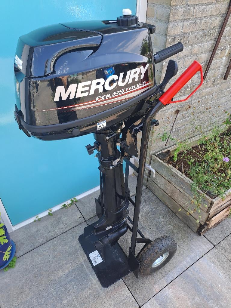 Langstaart 4 PK 4-Takt Mercury Buitenboordmotor F4ML, Watersport en Boten, Ophalen, Gebruikt, Minder dan 5 pk, Buitenboordmotor