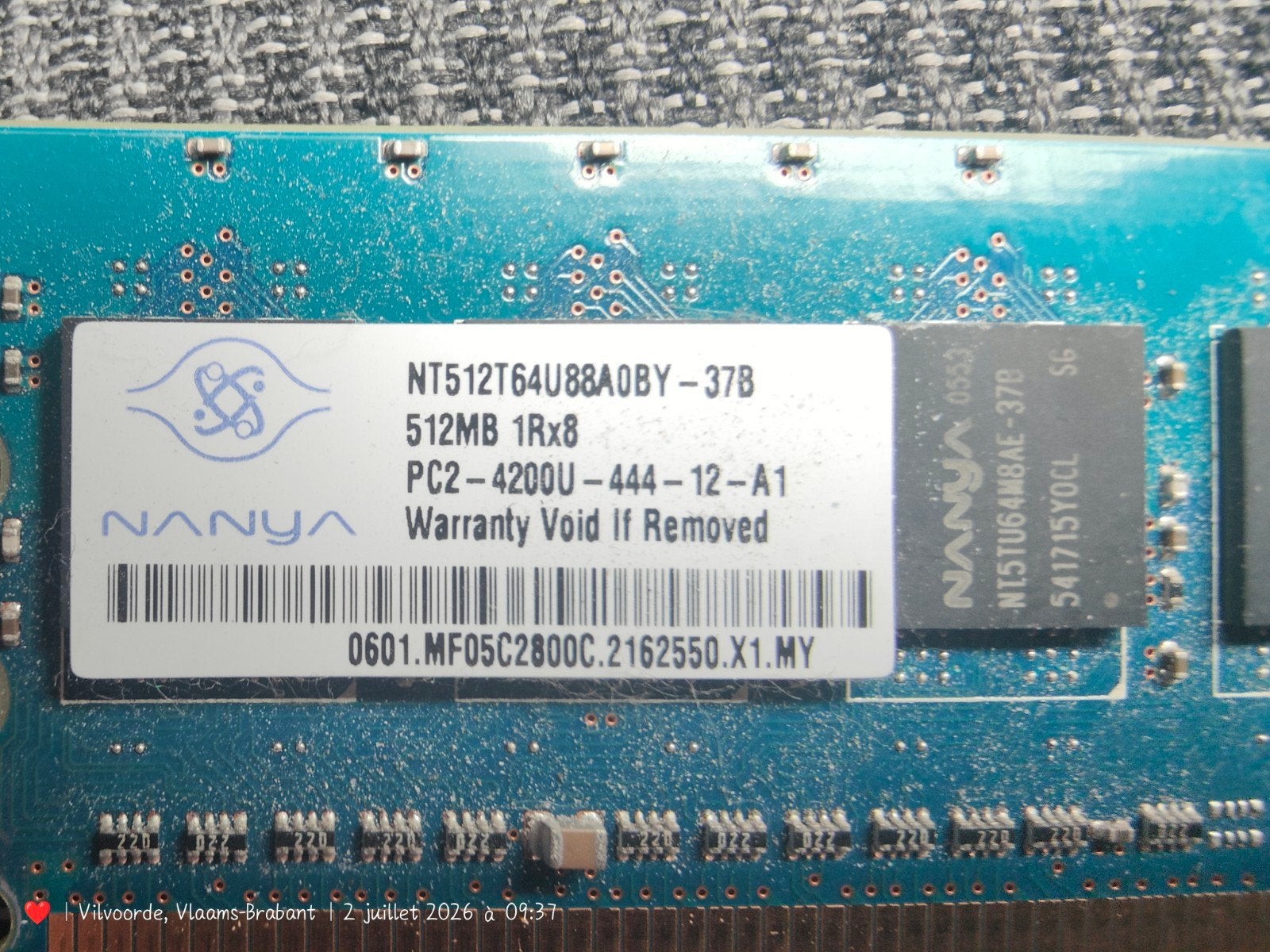 512 RAM DDR, Computers en Software, RAM geheugen, DDR2
