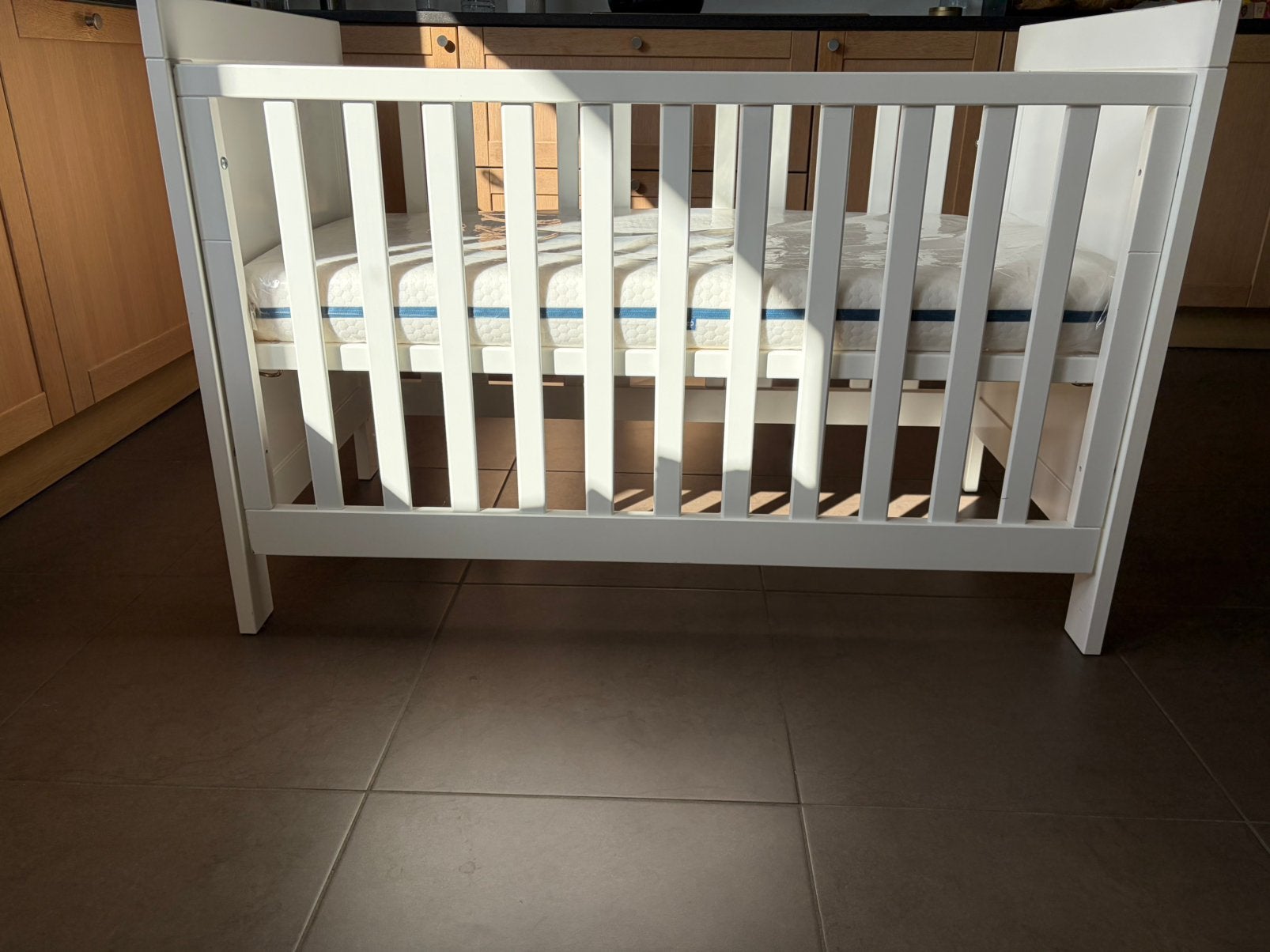 Bopita babybed met aerosleep matras, Matelas, Moins de 70 cm, Comme neuf, Enlèvement