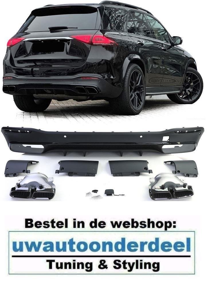 63AMG Look Black Uitlaat Diffuser Glans Zwart Voor MB GLE V1, Envoi