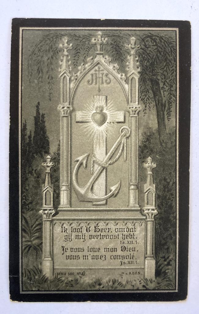 Oud bidprentje van EH Ludovicus-Carolus Nyssen, Verzenden, Bidprentje