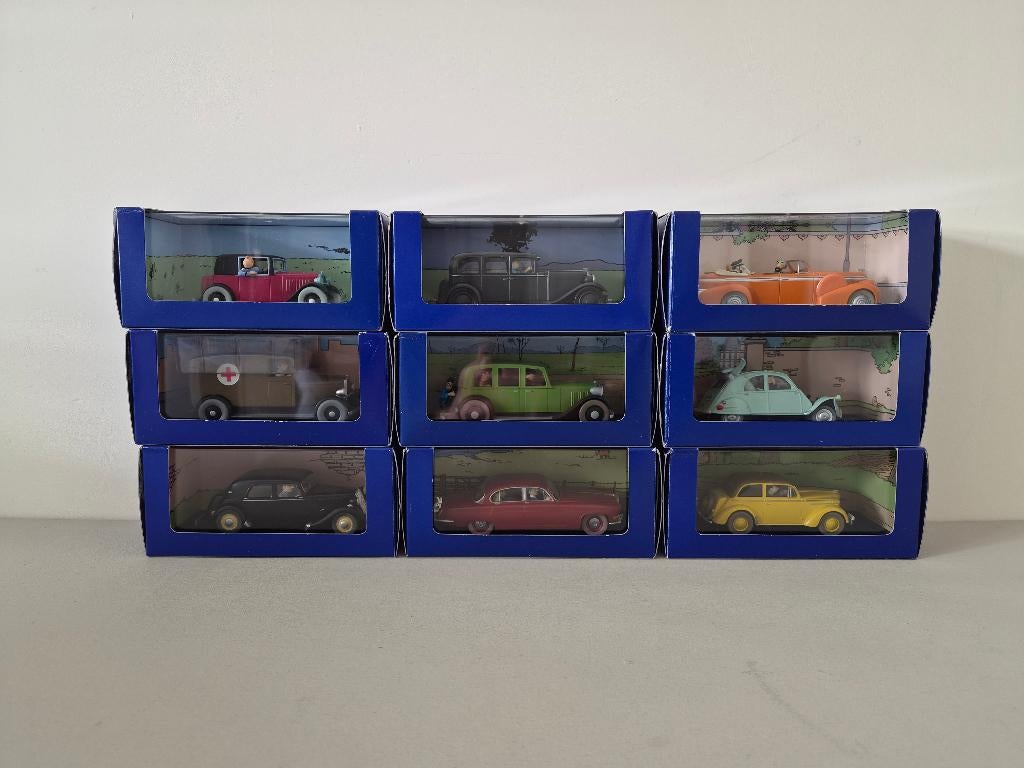 Set Kuifje / Tintin auto’s uit de Atlas editie, Ophalen of Verzenden, Kuifje, Zo goed als nieuw, Beeldje of Figuurtje