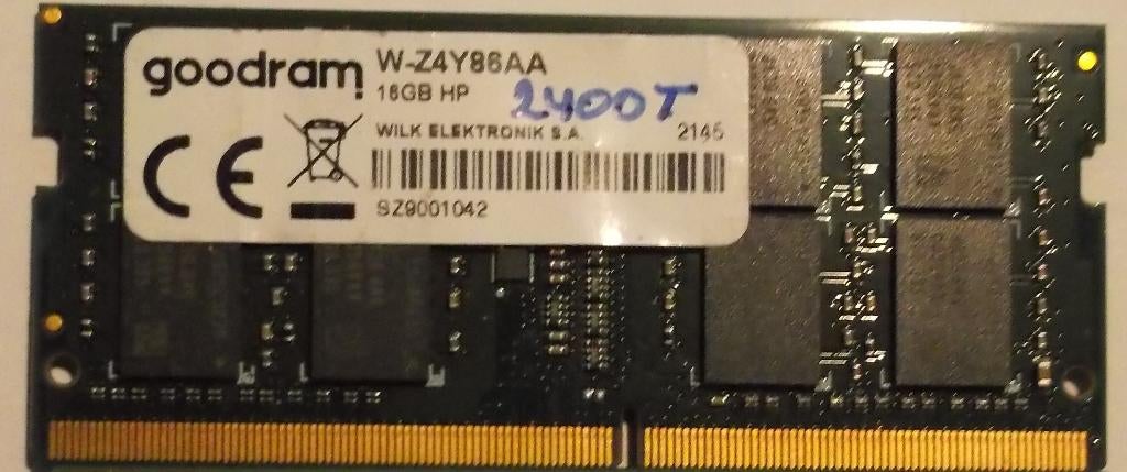 16 Gb DDR4 à 2400Mhz Sodimm, Enlèvement ou Envoi, DDR4, 2400 Mhz, 16 GB
