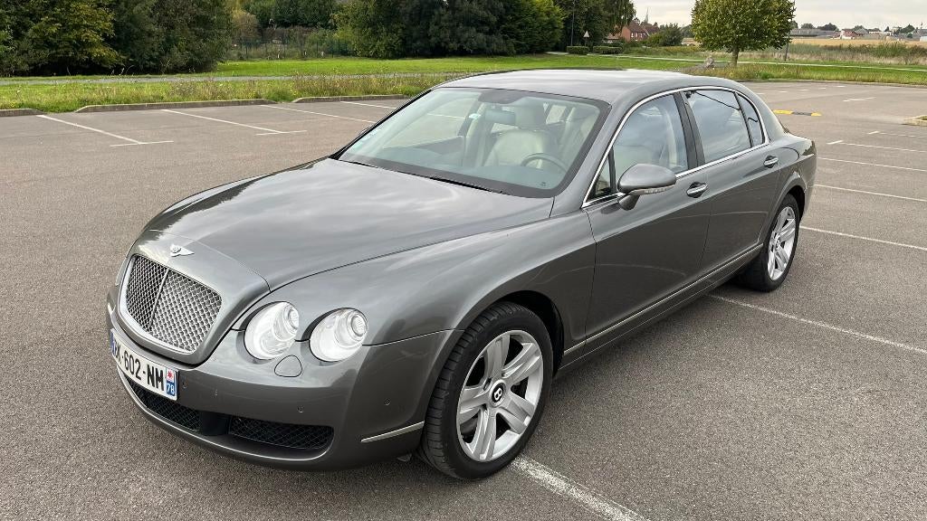 Prachtige Bentley Continental Flying Spur V12, Auto's, Automaat, 4 deurs, Beige, 12 cilinders