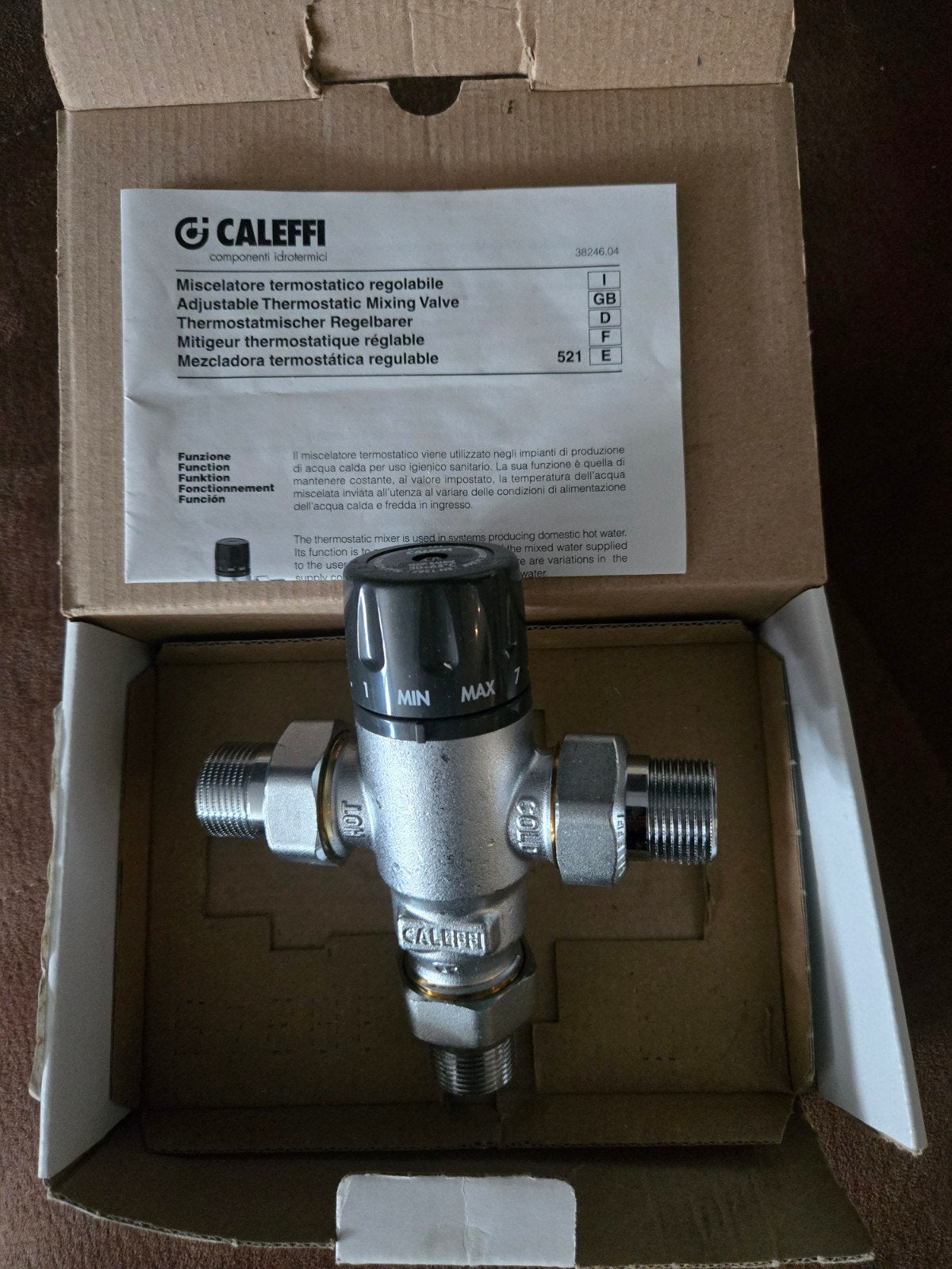 Caleffi 521 Thermostatisch Mengventiel / Mengkraan – Nieuw i, Tuin en Terras, Ophalen