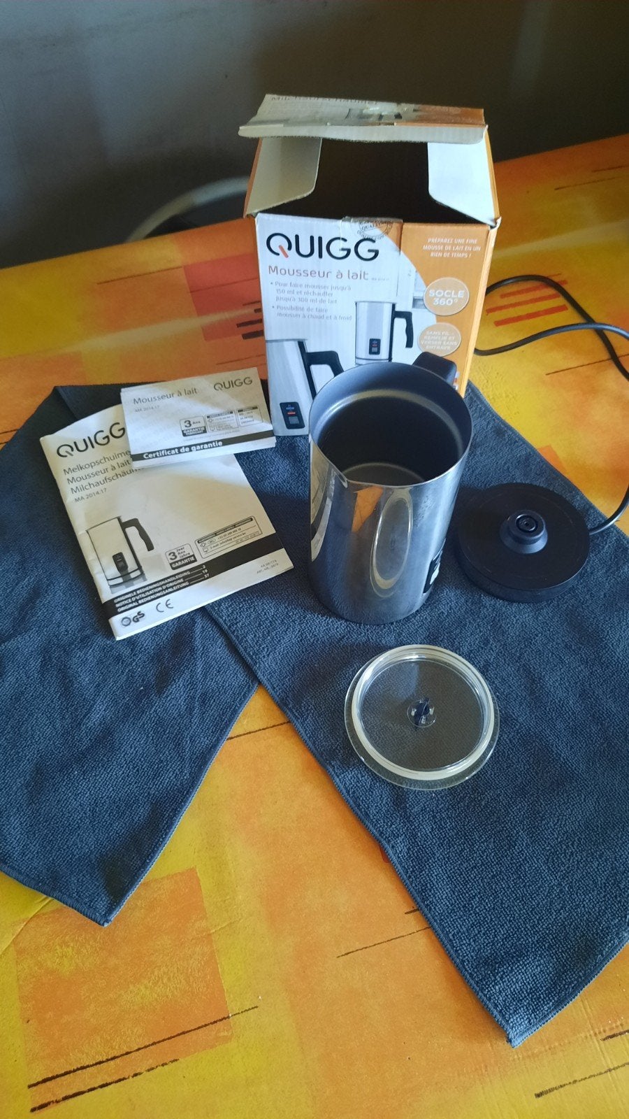 Mousseur à lait de marque QUIGG  à voir..., Electroménager, Enlèvement ou Envoi