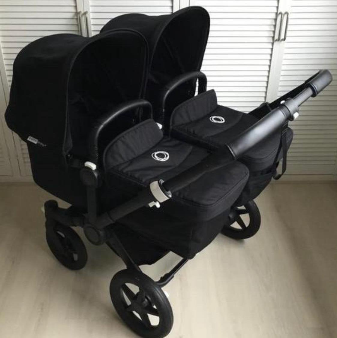Bugaboo Donkey 3 Duo Twin Black Met 2 x maxi Cosi, Ophalen, Zo goed als nieuw