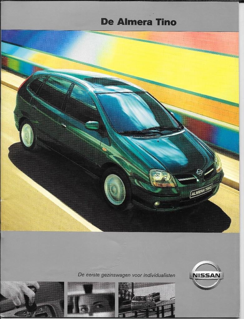 NISSAN ALMERA TINO  2001, Boeken, Auto's | Folders en Tijdschriften, Ophalen of Verzenden, Zo goed als nieuw, Nissan