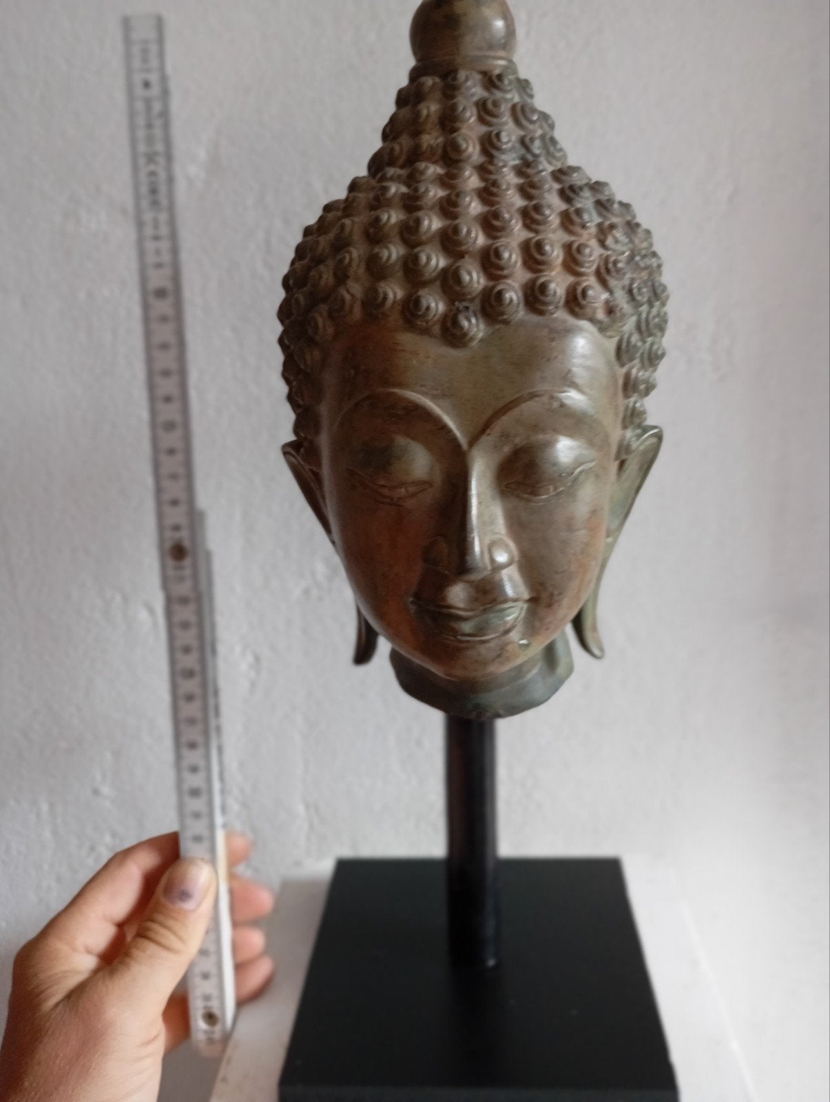 Bronzen Boeddhahoofd - Thaise Ayutthaya, Huis en Inrichting, Ophalen of Verzenden