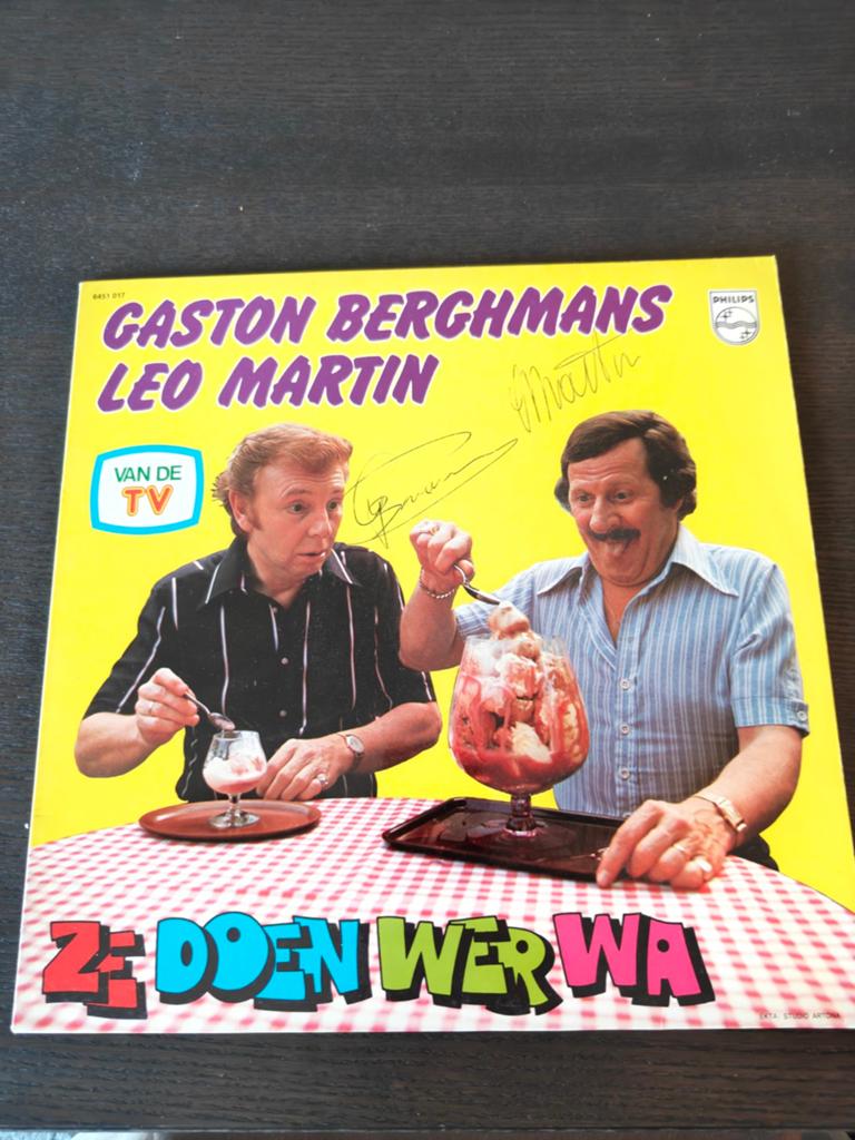 Gaston en Leo LP gesigneerd, Cd's en Dvd's, Vinyl | Kinderen en Jeugd, Ophalen