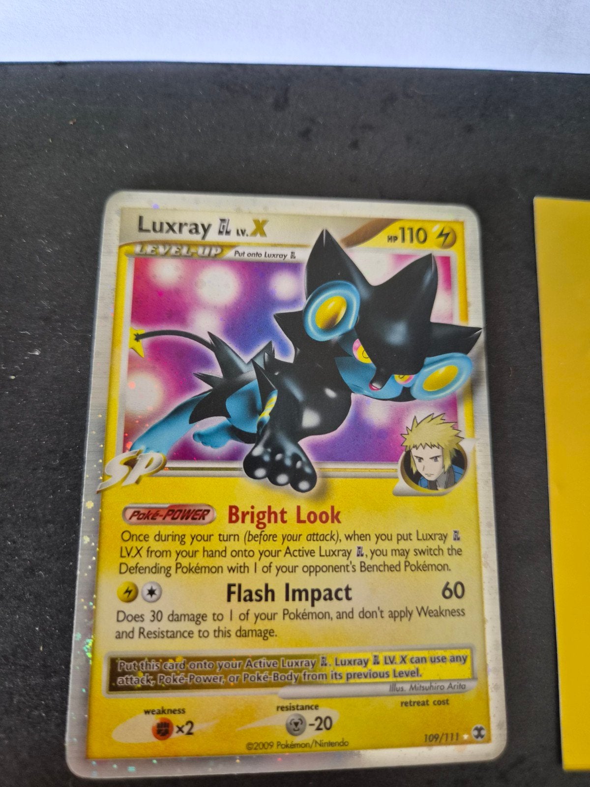 Luxray LvX 109/111 Rising Rivals! Pokemon, Ophalen of Verzenden, Gebruikt, Losse kaart, Foil