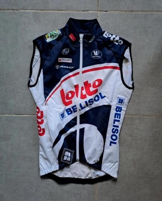 Wielertrui Lotto Belisol 2012, Vélos & Vélomoteurs, S, Vêtements d'extérieur, Enlèvement ou Envoi, Utilisé