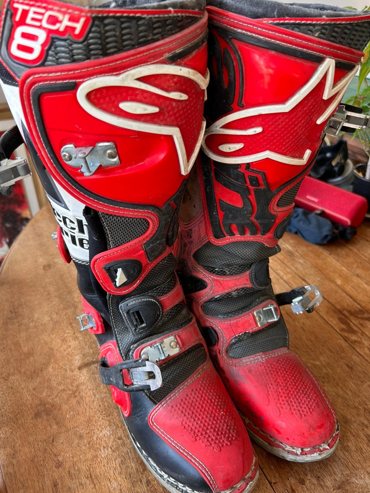 Alpinestars Tech 8 T 42 pour pièces, Enlèvement ou Envoi, Seconde main, Hommes, Bottes