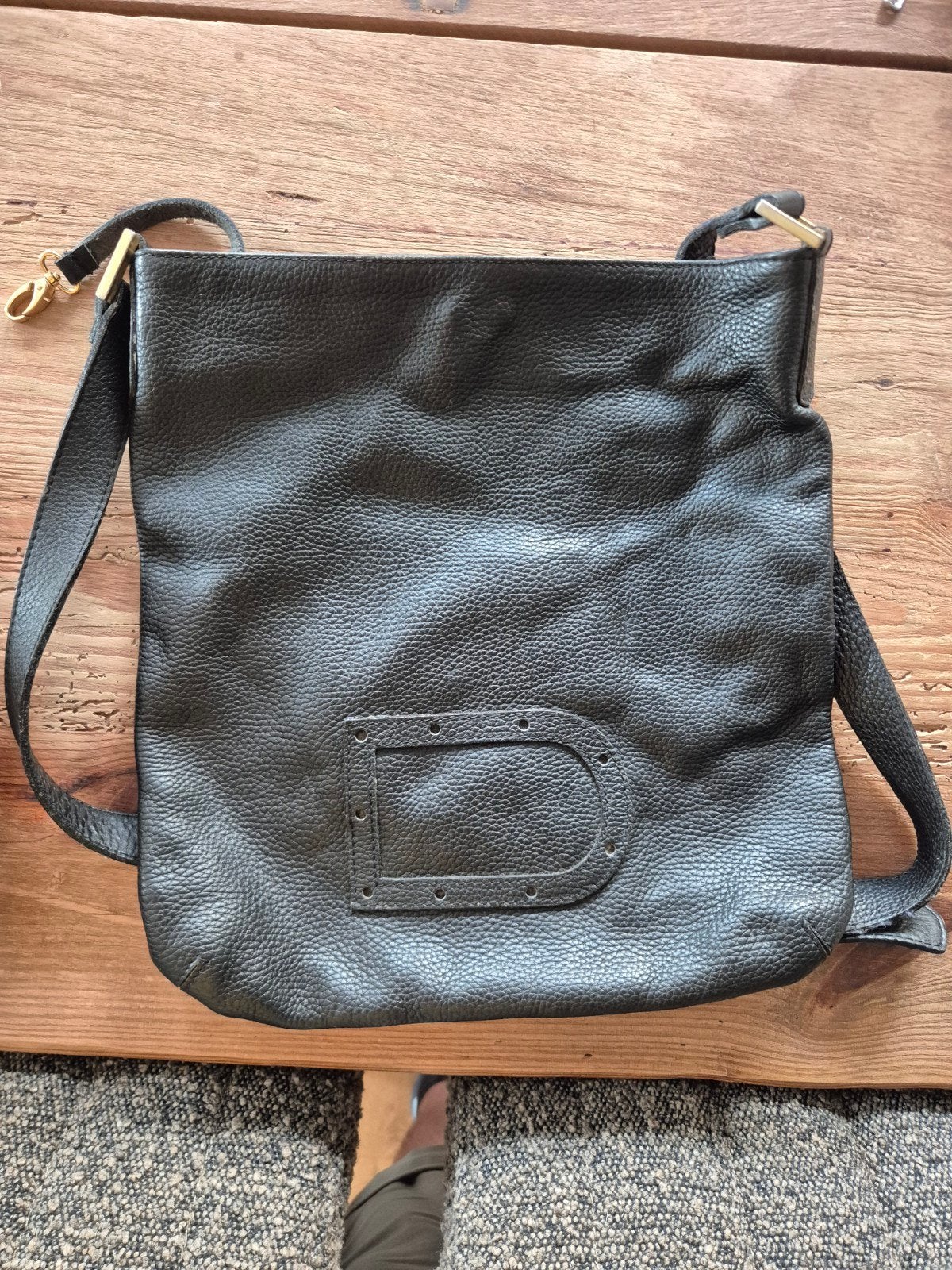 Sac besace Delvaux Louise Baudrier., Autres marques, Cuir, Enlèvement ou Envoi, Utilisé