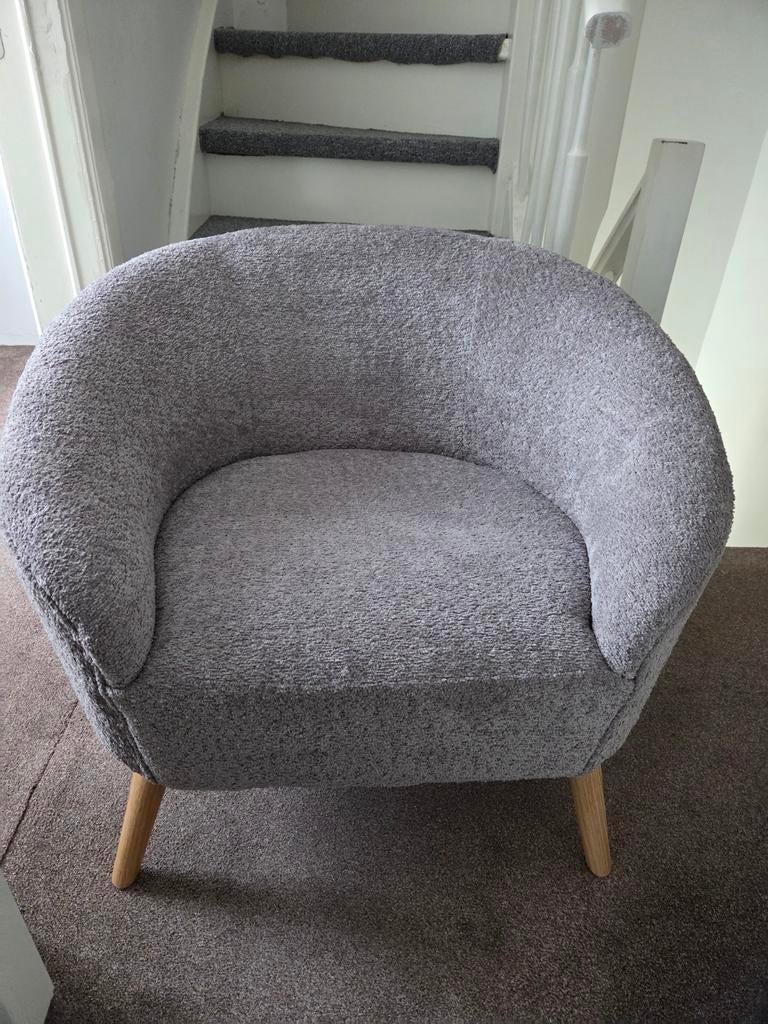 Grijze fauteuils bijna niet gebruikt, Huis en Inrichting, Ophalen