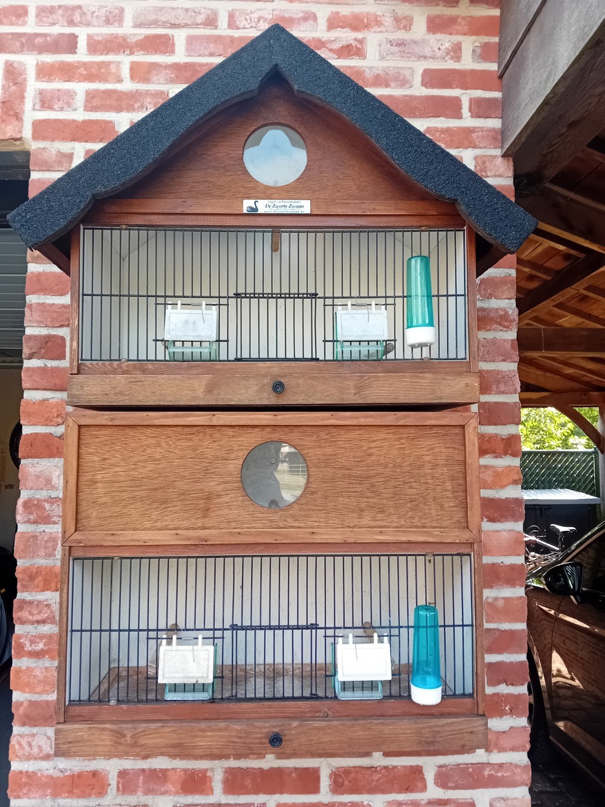 houten vogelkooi, Dieren en Toebehoren, Vogels | Hokken en Kooien, Ophalen, Hout, Vogelkooi