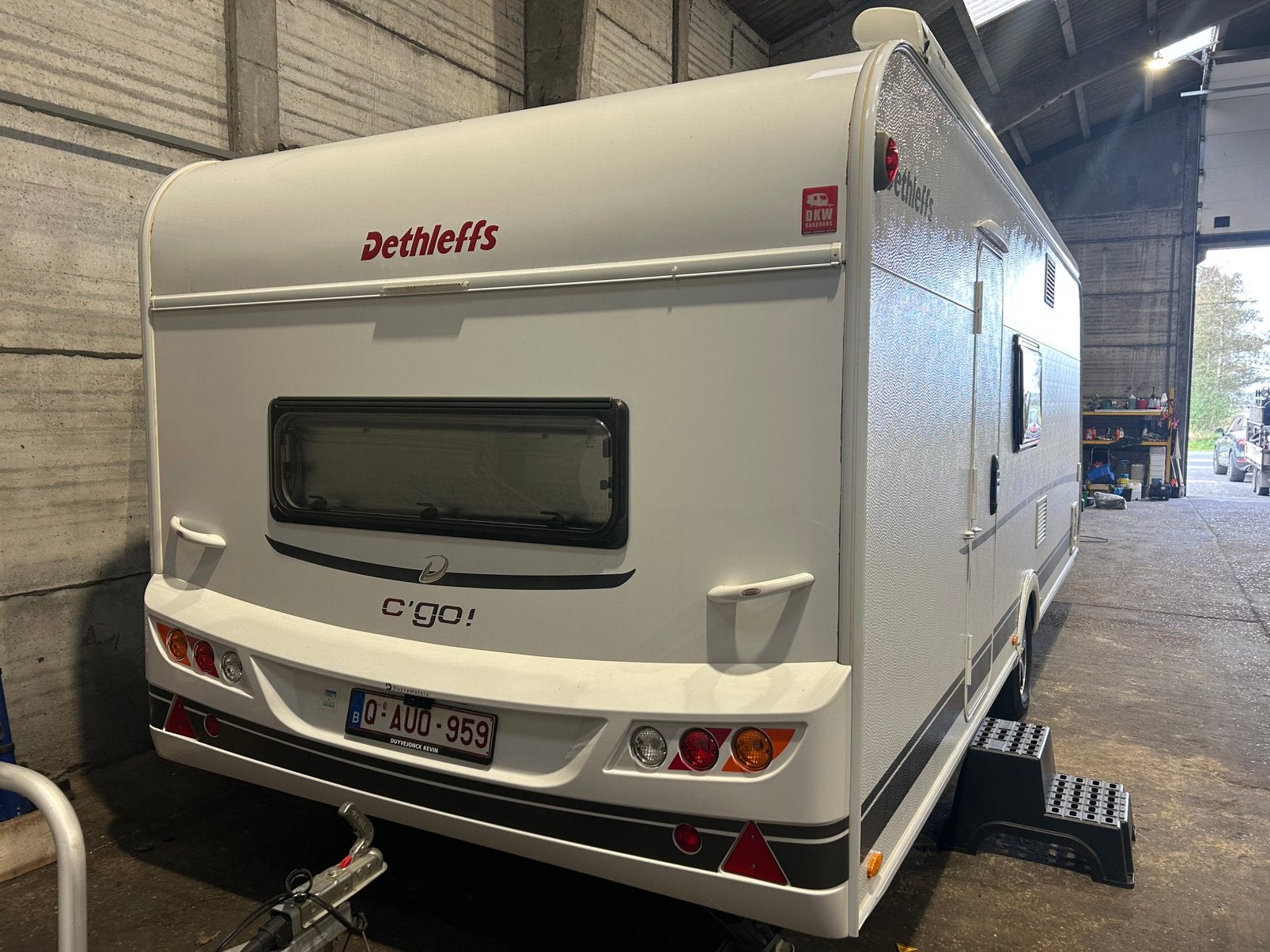 Dethleffs C’Go 565 FMK – Zeer complete luxe gezinscaravan, Caravans en Kamperen, Rondzit, Dethleffsstraat, Frans bed, Dethleffs
