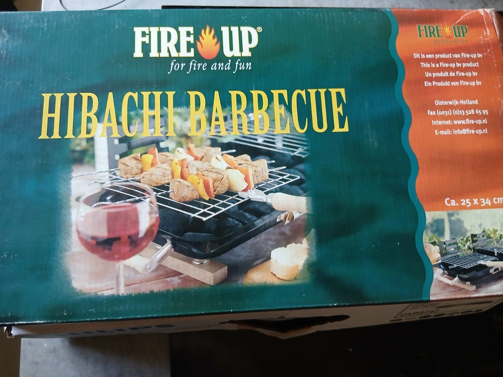 Nieuwe Fire Up Hibachi Tafelbarbecue (25 x 34 cm) – Geheel N, Electroménager, Enlèvement