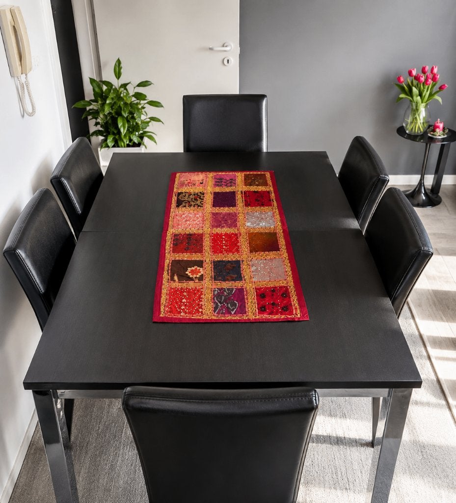 Moderne 6-persoons eettafel met RVS poten (uitschuifbaar), Huis en Inrichting, Tafels | Eettafels, Ophalen, 50 tot 100 cm, Zo goed als nieuw