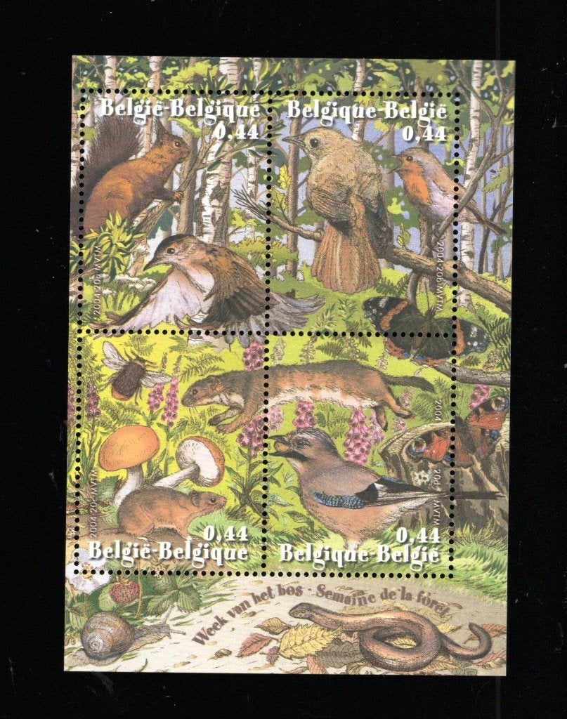 bloc « La semaine de la forêt » 2004 MNH XX, Envoi, Non oblitéré, Animal et Nature