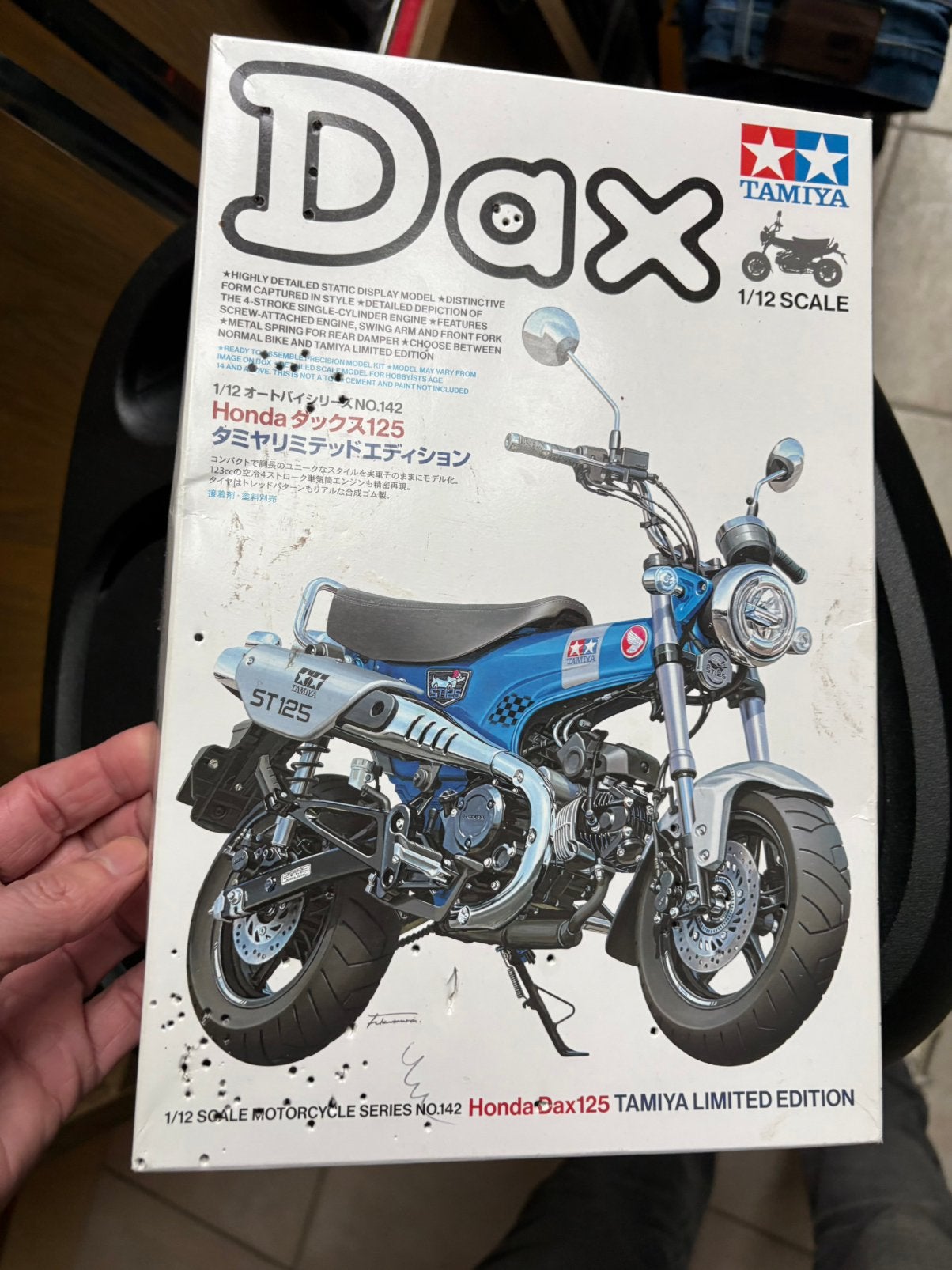 Tamiya 1/12 DAX, Hobby en Vrije tijd, Ophalen of Verzenden, Zo goed als nieuw, Tamiya