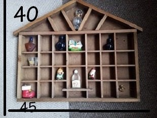 maison en bois étagère collection miniatures parfum ou ..., Huis en Inrichting, Ophalen of Verzenden, Zo goed als nieuw, Etagère