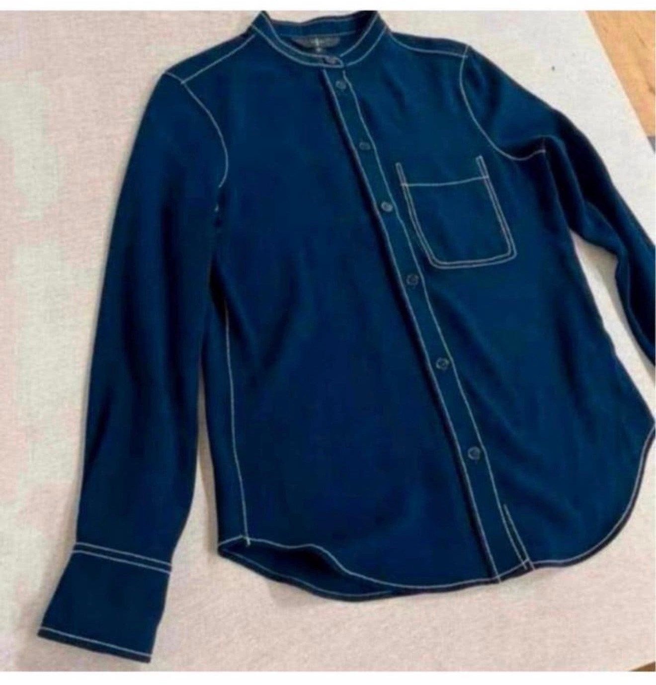 Jasper Conran blouse jack jacket jasje maat 38 M dames blauw, Ophalen of Verzenden, Zo goed als nieuw, Maat 38/40 (M), Blauw