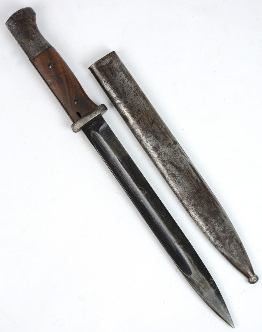 Ancienne baïonnette allemande modèle de 1939, Enlèvement