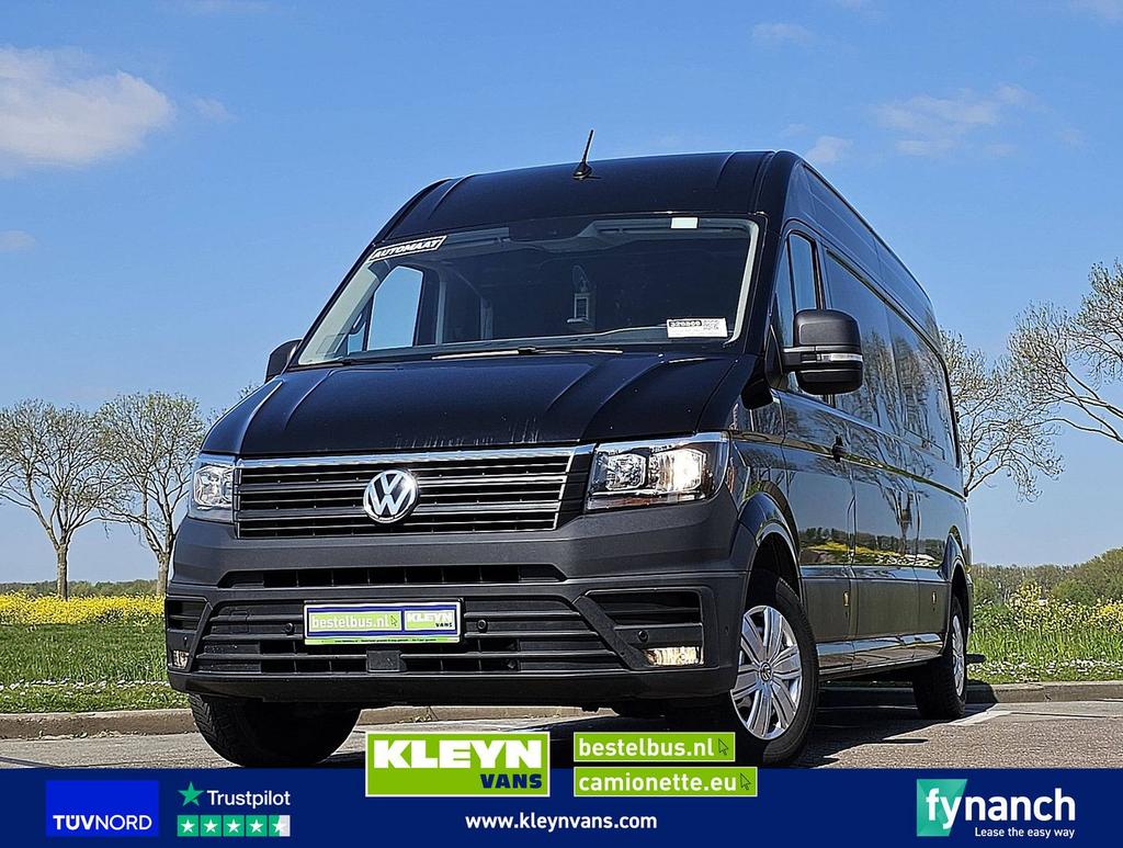 Volkswagen CRAFTER 35 2.0 L4H3 Automaat Euro6, Auto's, Bestelwagens en Lichte vracht, Automaat, Zwart, Bedrijf, Diesel