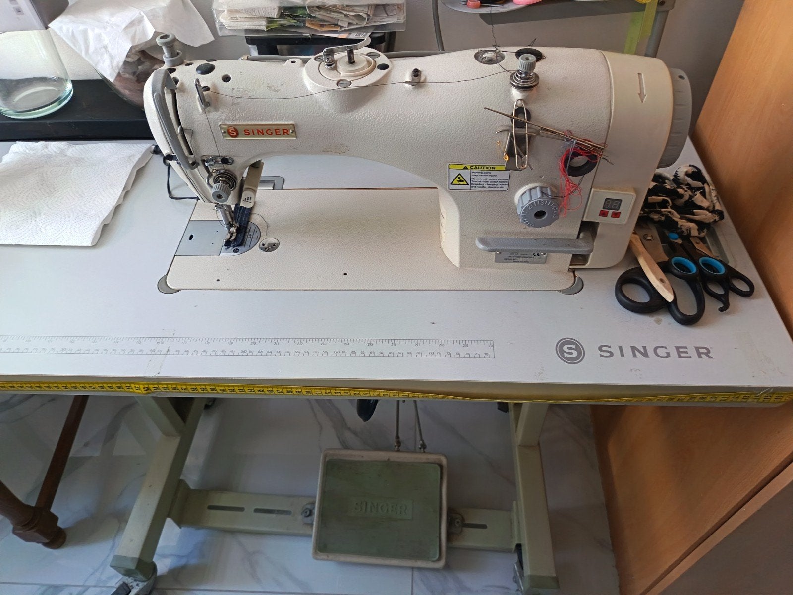 Singer professionelle naaimachine, Hobby & Loisirs créatifs, Enlèvement, Machine à coudre, Singer