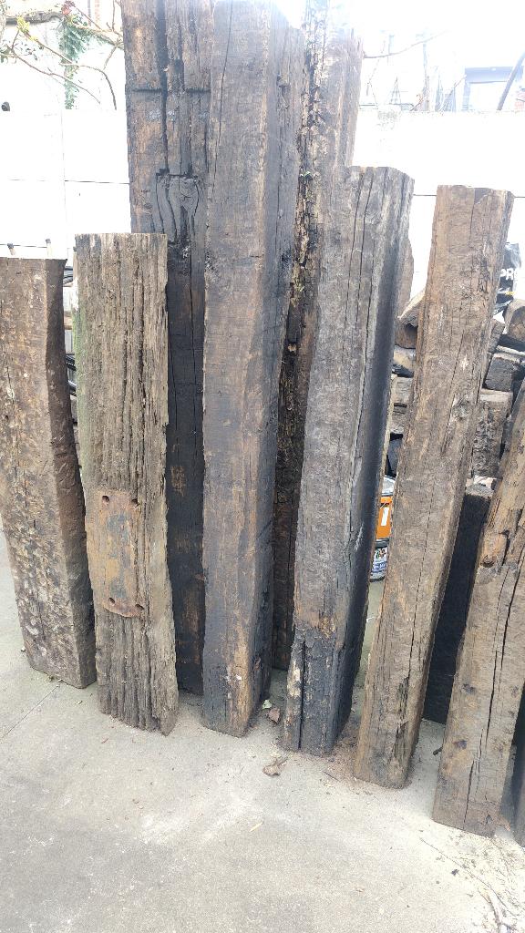 Houten Bielzen, verschillende lengtes, 50 mm ou plus, Moins de 200 cm, Chêne, Enlèvement