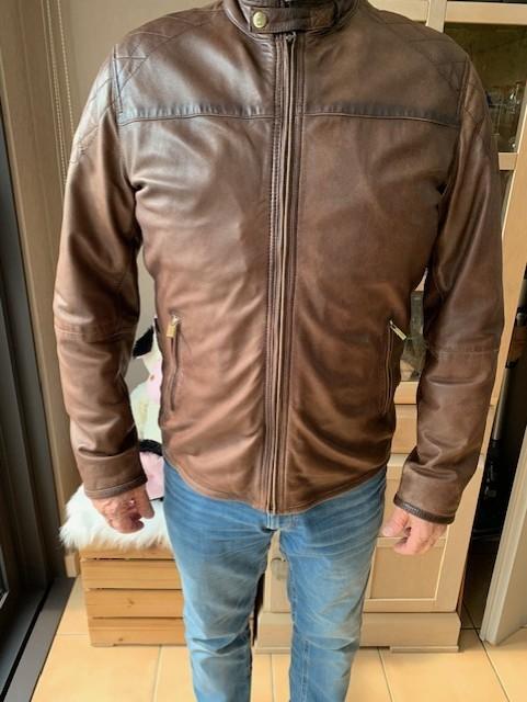 Veste cuir homme  Massimo Dutti, Kleding | Heren, Jassen | Winter, Zo goed als nieuw, Maat 56/58 (XL), Bruin, Ophalen of Verzenden