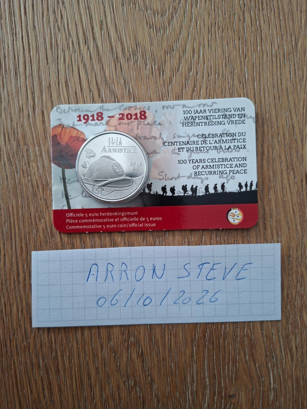 5€ 2018 WW1 14-18 Preuve, Timbres & Monnaies, Enlèvement ou Envoi, Belgique, 5 euros, Monnaie en vrac