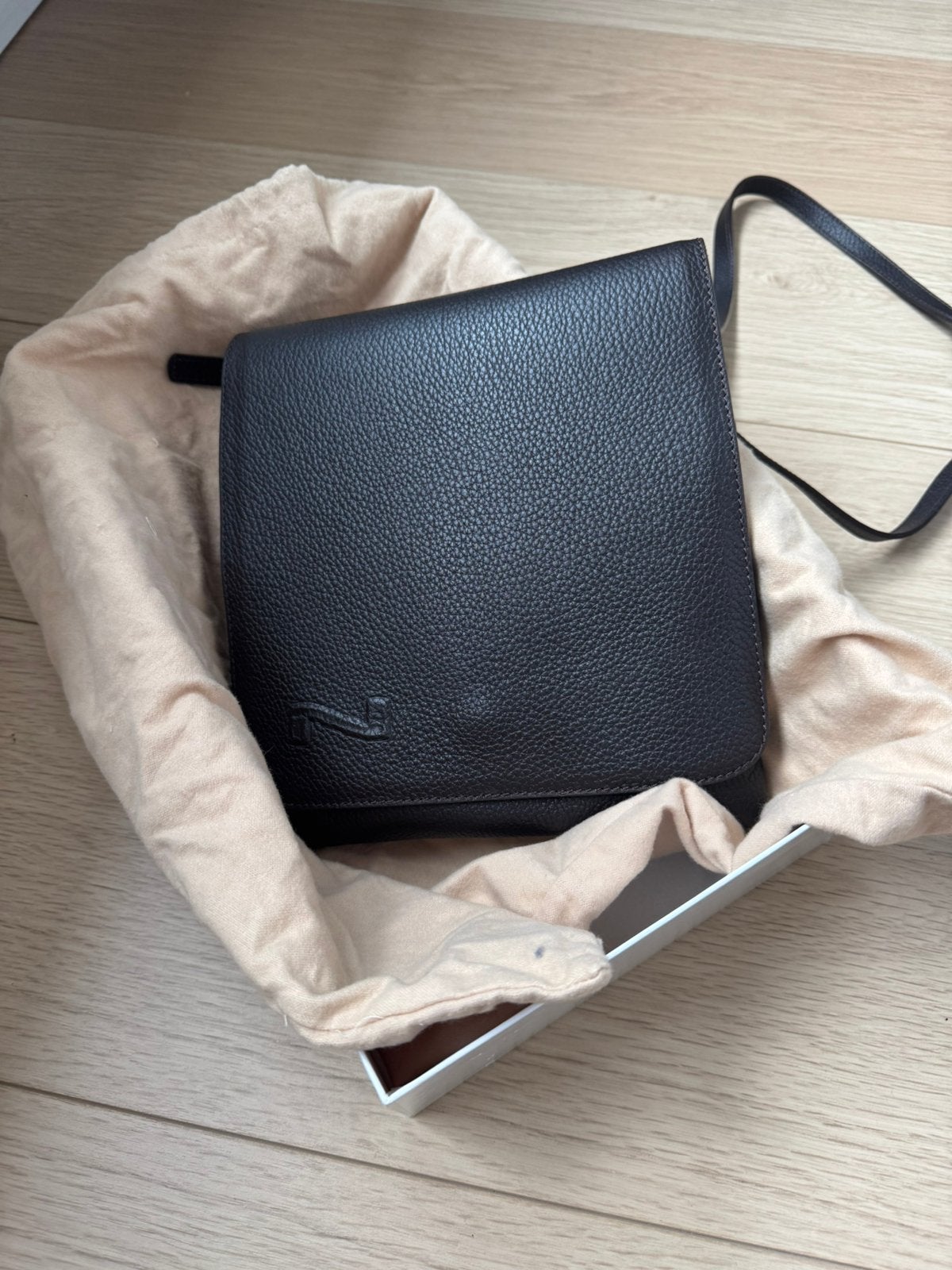 Nathan Baume crossbody  NIEUW, Handtassen en Accessoires, Ophalen of Verzenden, Nieuw, Bruin, Handtas