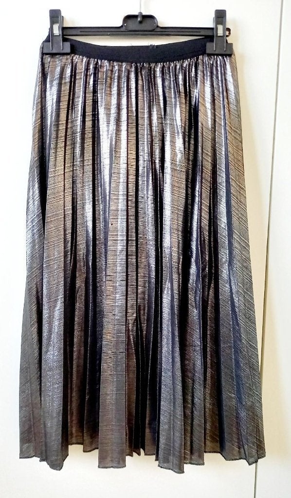 NIEUW! ZILVER PLISSE ROK, Neuf, Enlèvement ou Envoi, Taille 36 (S), Millenium