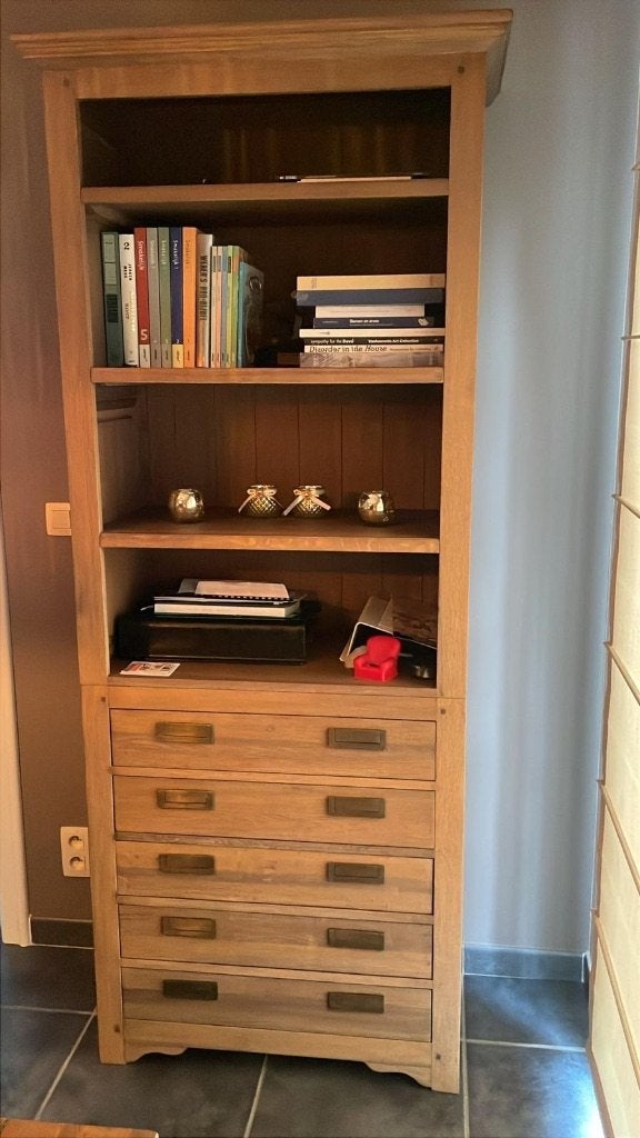 Boekenkast, Huis en Inrichting, Ophalen, 200 cm of meer, 50 tot 100 cm, Met lade(s)