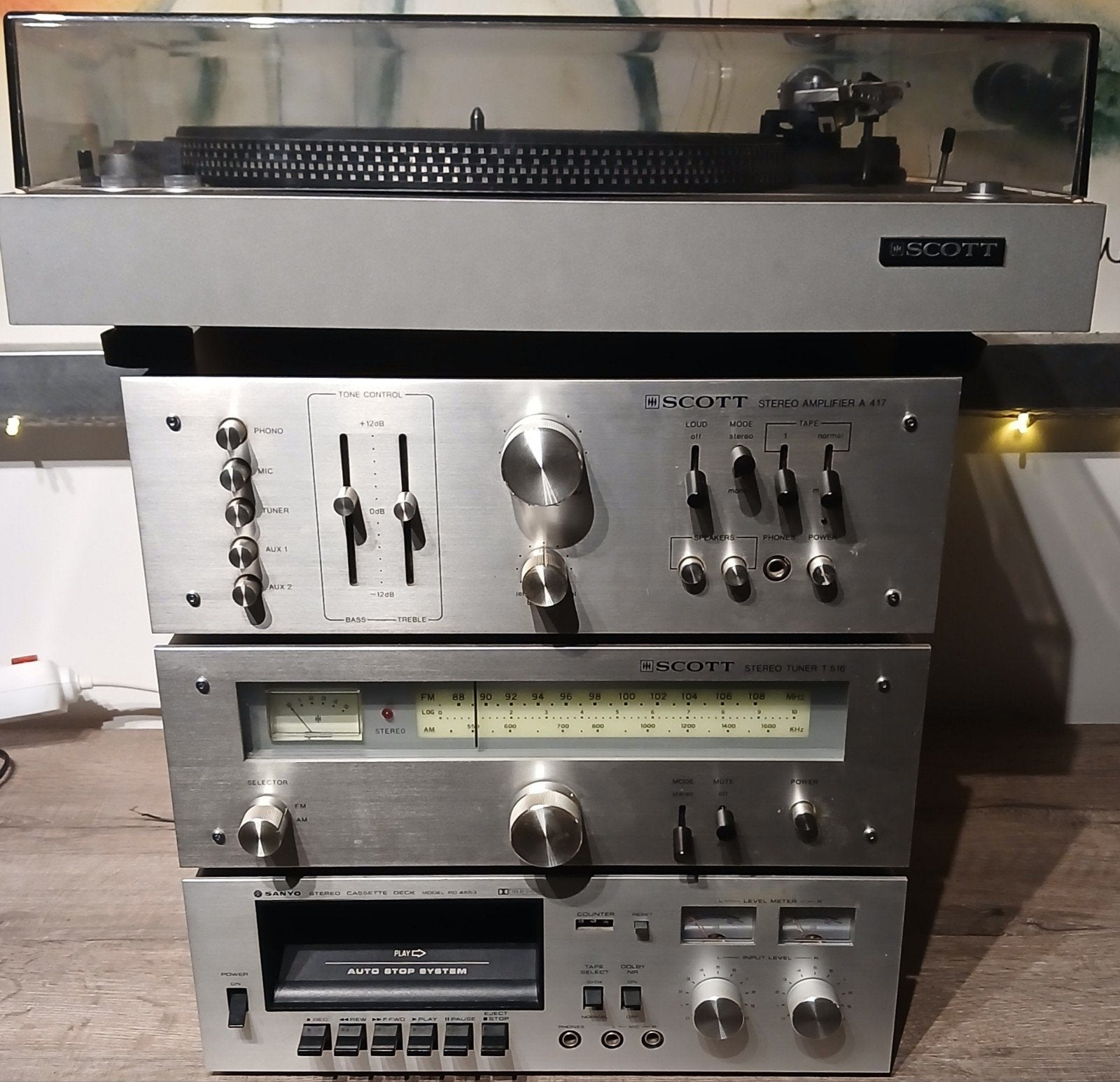 Scott A 417, T 516, PS-47 & Sanyo RD 4553 (Gereviseerd!), Enlèvement