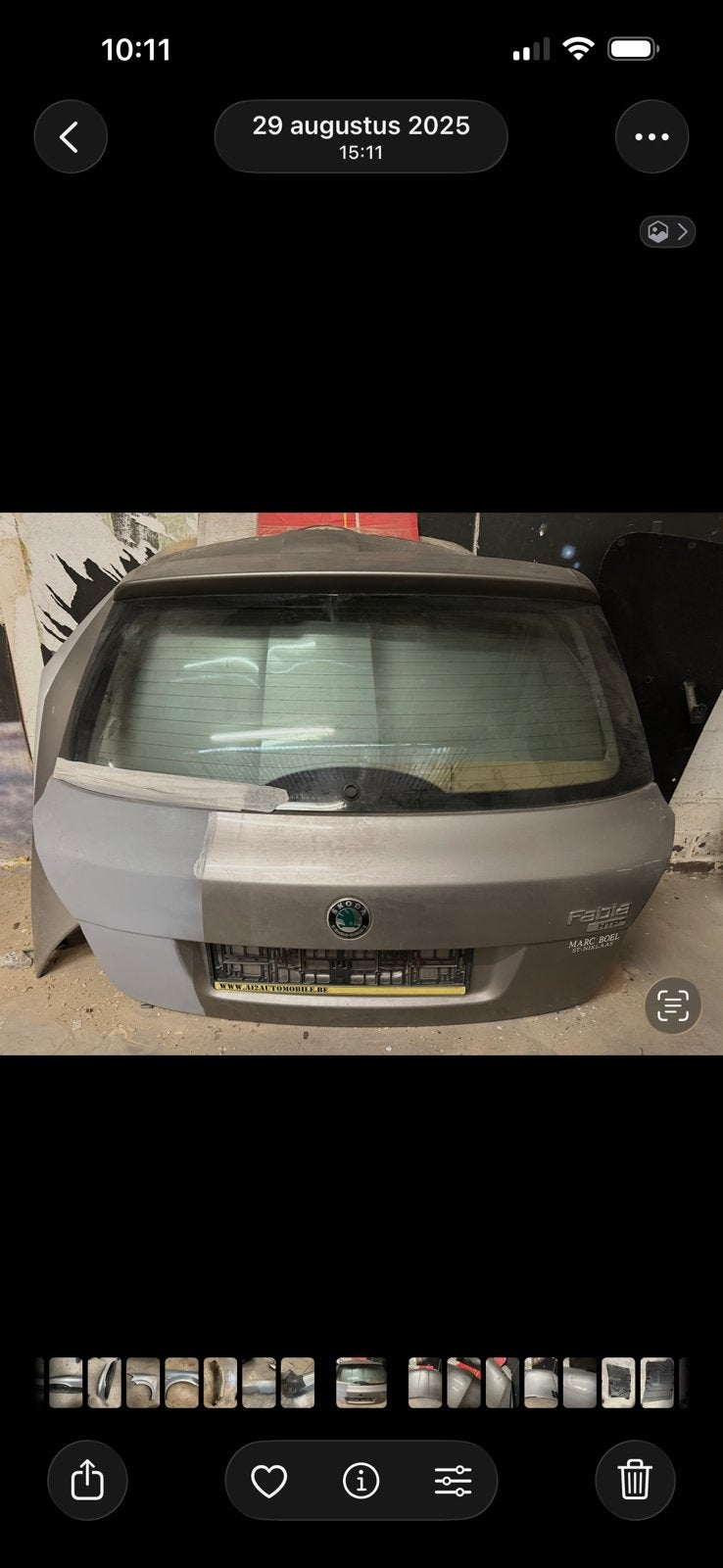 Skoda fabia koffer/achterklep, Ophalen, Gebruikt, Achterklep, Achter
