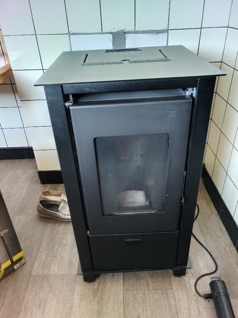 Pelletkachel, Huis en Inrichting, Kachels, Ophalen, Gebruikt, Pelletkachel, Vrijstaand