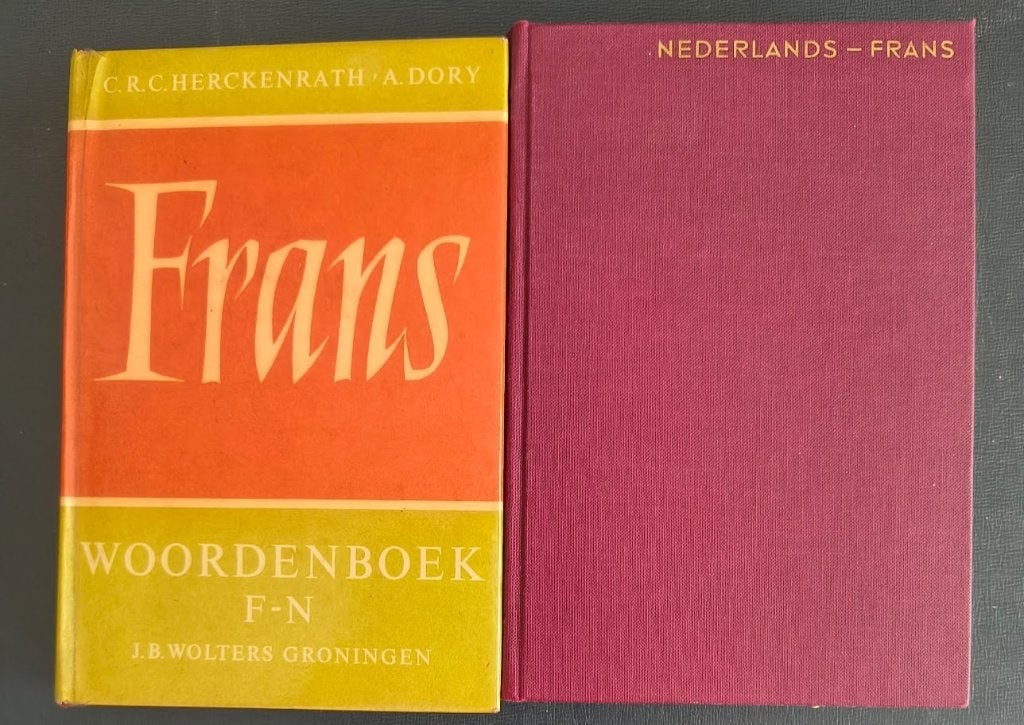 Frans woordenboek set Herckenrath/Dory (2 delen), Boeken, Gelezen, Frans, Koenen of Wolters, Herckenrath en Dory
