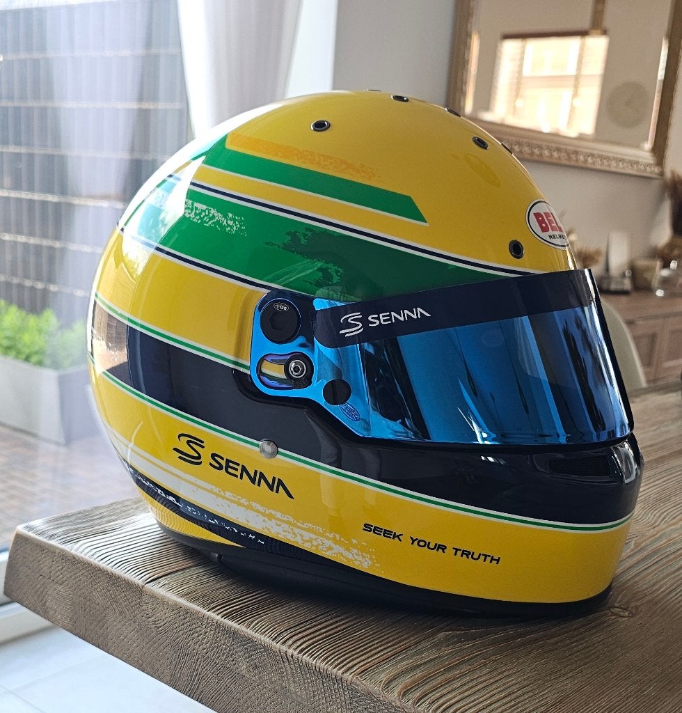 Bell KC7-CMR Ayrton Senna Edition, Ophalen, Zo goed als nieuw, Helm of Handschoenen