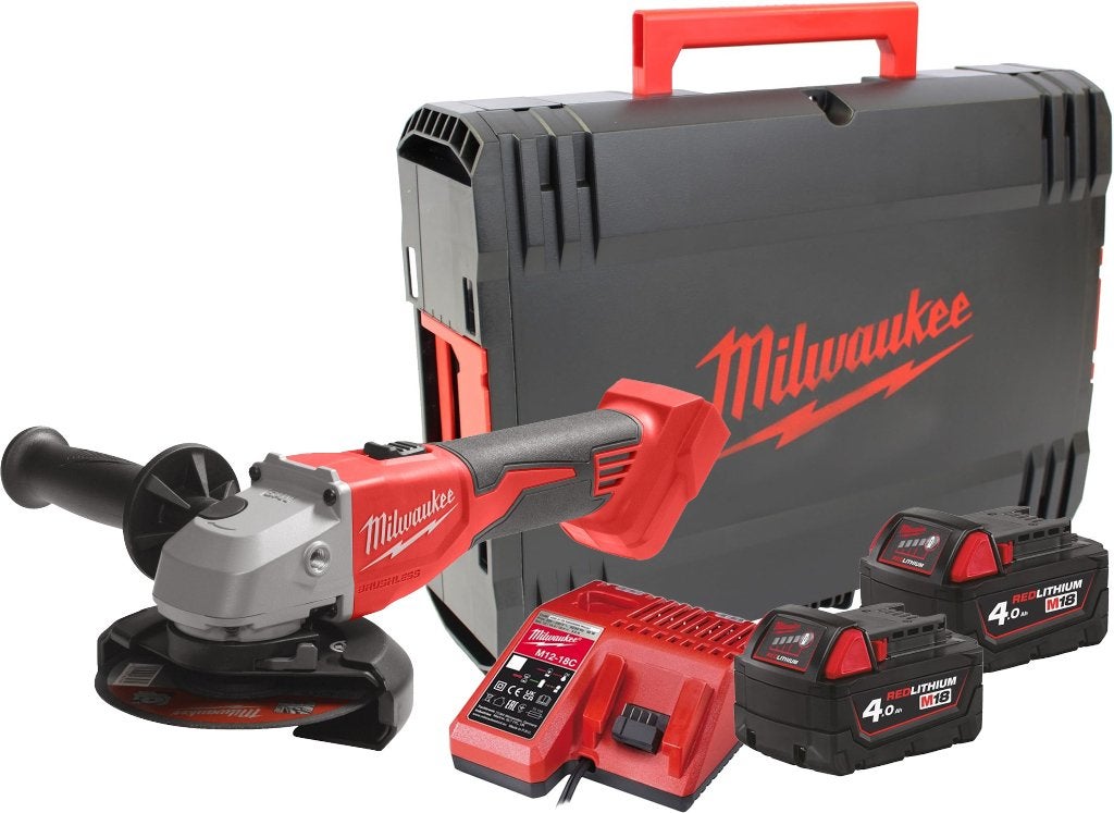 MILWAUKEE M18 BLSAG125X-402X haakse accu-slijper in HD-Box, Bricolage & Construction, Outillage | Meuleuses, Neuf, Meuleuse d'angle
